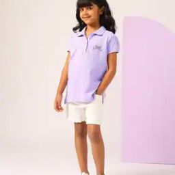 Girls Regular Fit Polo T-shirt-20