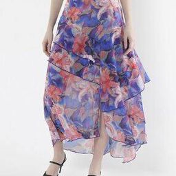 rareism Women Floral Print Flared Maxi Skirt-picture-16