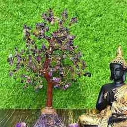 Amethyst Crystal Tree Pyramid Base Showpiece-32