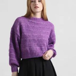 Knitted Round-Neck Pullover-27