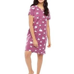 Printed Maternity Nightshirt-image-26