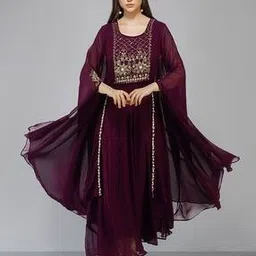 Embellished A-line Kurta-image-3