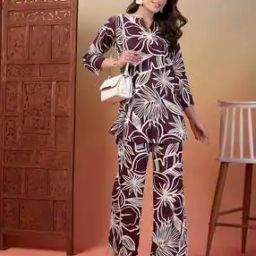 Women Printed 2-Piece Top & Pants Set-image-4