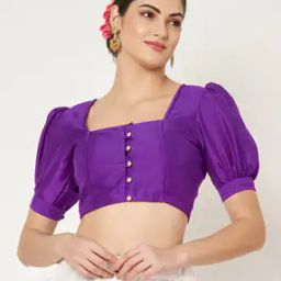 Solid Front Open Blouse-8