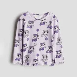 h&m Girls Regular Fit Printed T-shirt -picture-17