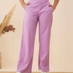 Flat-Front Trousers with Insert Pockets-image-80