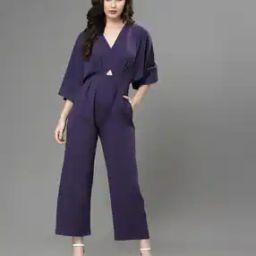 V-Neck Jumpsuit with Cutout-picture-42