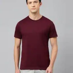 Men Regular Fit Crew-Neck T-Shirt-image-2