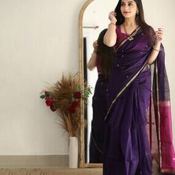 Woven Cotton Silk Kanjivaram Saree-image-31