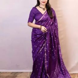  Women Bandhani Design Tassels and Latkans Chanderi Silk Traditional Saree-image-2