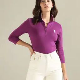 Women Polo t-Shirt with Logo Embroidery-image-107
