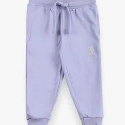 Girls Logo Embroidered Regular Fit Joggers-14