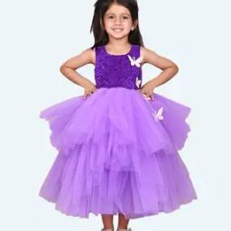 Girls Embellished Fit and Flare Dress-image-25