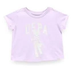u.s. polo assn. Girls Brand Print Regular Fit Round-Neck T-Shirt-picture-34