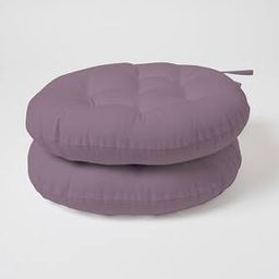 Pack of 2 Cotton Round Chair Pad-18