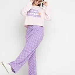 Typographic Print Round-Neck T-Shirt with Pants-picture-14