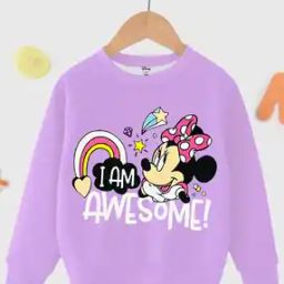 Cartoon Printed Round-Neck Sweatshirt-image-65