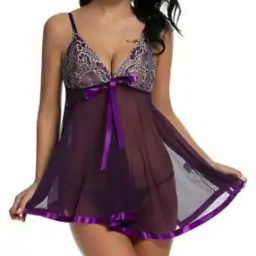 Women Lace Babydoll Nighties-image-15