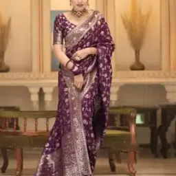 zikaraa Pure Banarasi Silk Zari Saree-picture-13