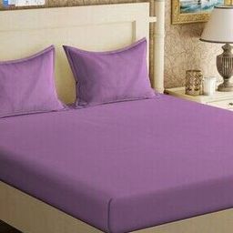 300 TC Double Bedsheet with Pillow Covers-picture-37