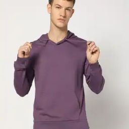 Men Regular Fit Hoodie with Kangaroo Pocket-image-34