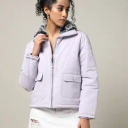 Women Quilted Regular Fit Puffer Jacket-image-13