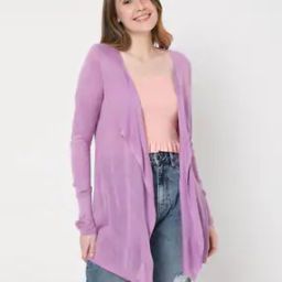 Solid Full-length Sleeve Shrug-82