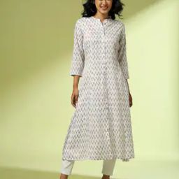 Women Printed A-Line Kurta-image-88