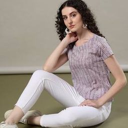 Women Striped Regular Fit Tunic-19