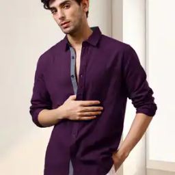 7 threads Men Regular Fit Shirt with Spread Collar-picture-6