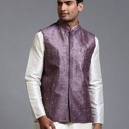 Men Embellished Slim Fit Nehru jacket-51