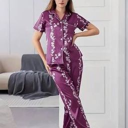 Women Printed 2-Piece Shirt & Pyjamas Set-image-10