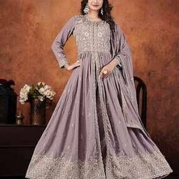 svaraa Women Embellished Anarkali Kurta with Palazzos & Dupatta-picture-24