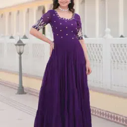 wedani Women Embroidered Flared Dress-picture-35