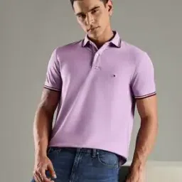 Men Regular Fit Polo T-Shirt with Contrast Tipping-image-5
