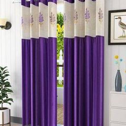 Pack of 2 Floral Window Curtains-38