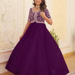 wedani Women Embroidered Gown Dress-picture-35