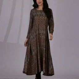 Women Paisley Print Fit & Flare Dress-image-25