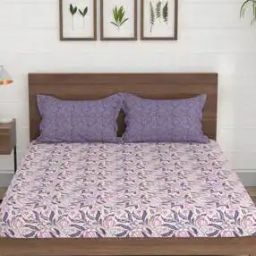 Morning Glory Cotton Fitted Bedsheet-image-50