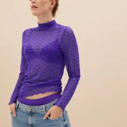 Round-Neck Knitted Top-image-69