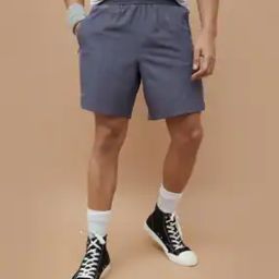 Men Typographic Print Regular Fit Bermudas-image-73