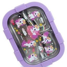3 Sections Unicorn Stainless Steel Lunch Box-33