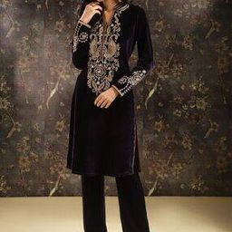Women Embroidered Straight Kurta & Pants Set-image-67