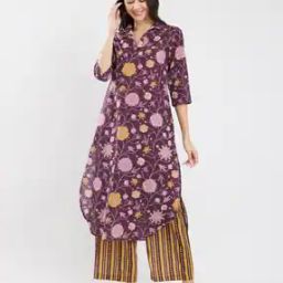 Women Floral Pant-Suit Set-image-17