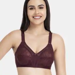 Non-Padded Non-Wired Full Coverage Magic Support Lace Bra  - BRA81901-picture-7