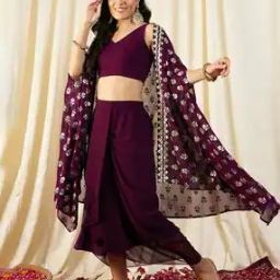Women Printed 3-Piece Skirt-Suit Set-picture-44