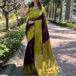 Women Zari Woven Saree with Contrast Border-image-17