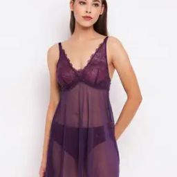 Lace Babydoll & Panty Set-image-3