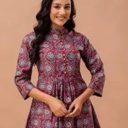 Women Floral Print Relaxed Fit Tunic-picture-7