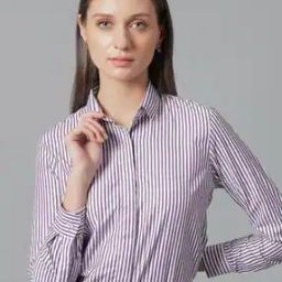 Spread Collar Shirt with Full Sleeves-image-94